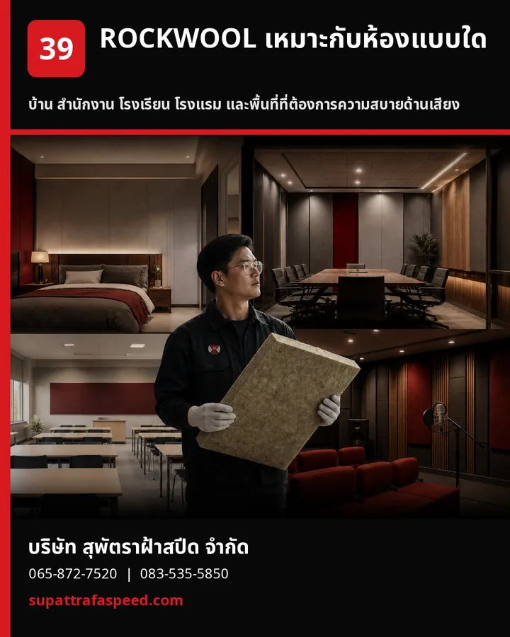ภาพประกอบบทความ ROCKWOOL เหมาะกับบ้าน สำนักงาน โรงแรม และห้องแบบใด